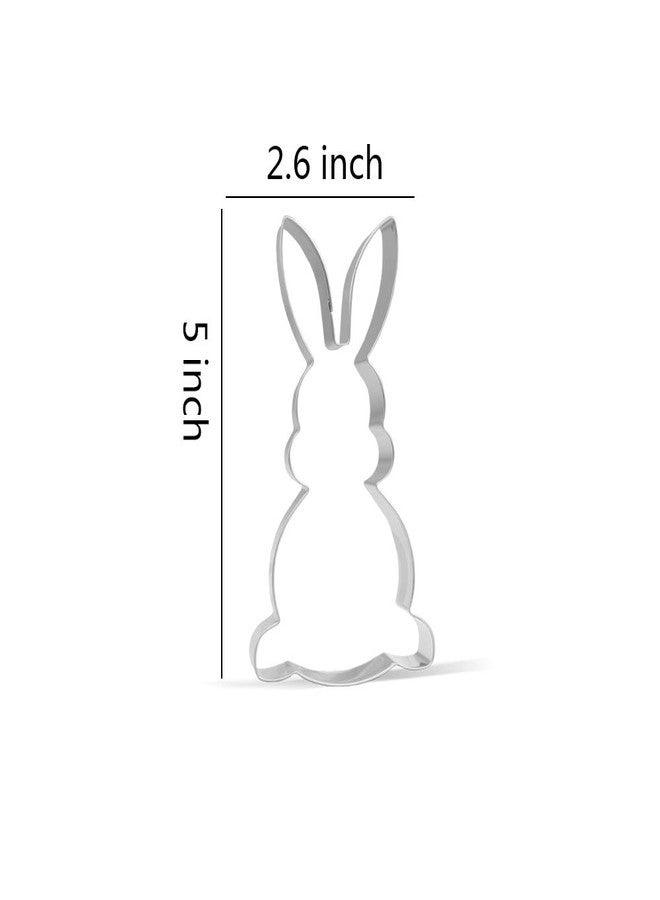Keewah 5 inch Easter Bunny Cookie Cutter - Stainless Steel - Image 2
