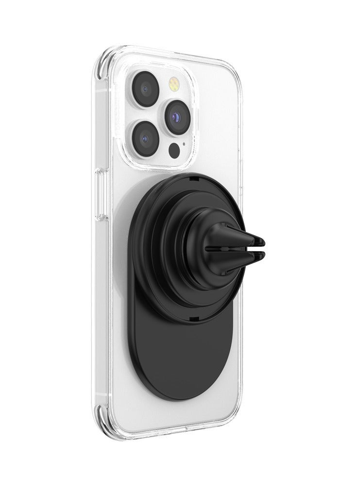 POPSOCKETS حامل سيارة PopMount MagSafe - حامل سيارة متوافق مع MagSafe، حامل هاتف مغناطيسي للسيارة، سهل التركيب والاستخدام، يعمل مع Popsocket MagSafe PopGrip - أسود - Image 3