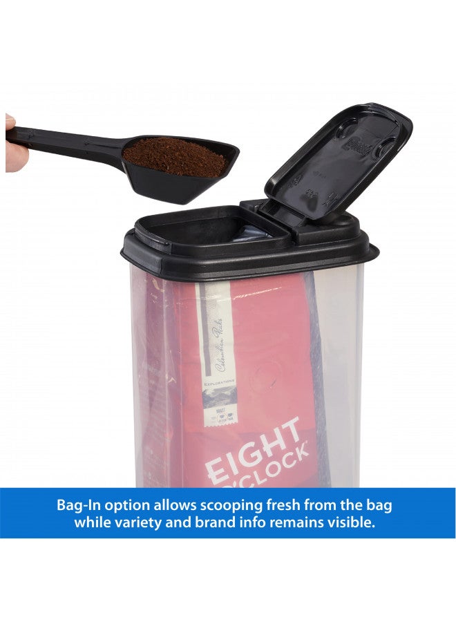 Buddeez Coffee Bean Storage Container - Coffee Canister With Spoon, Coffee Buddy, Suitable for Whole Beans & Ground Coffee, Pantry Organization And Storage For Food, Sugar, Flour, Tea, and More! - Image 4