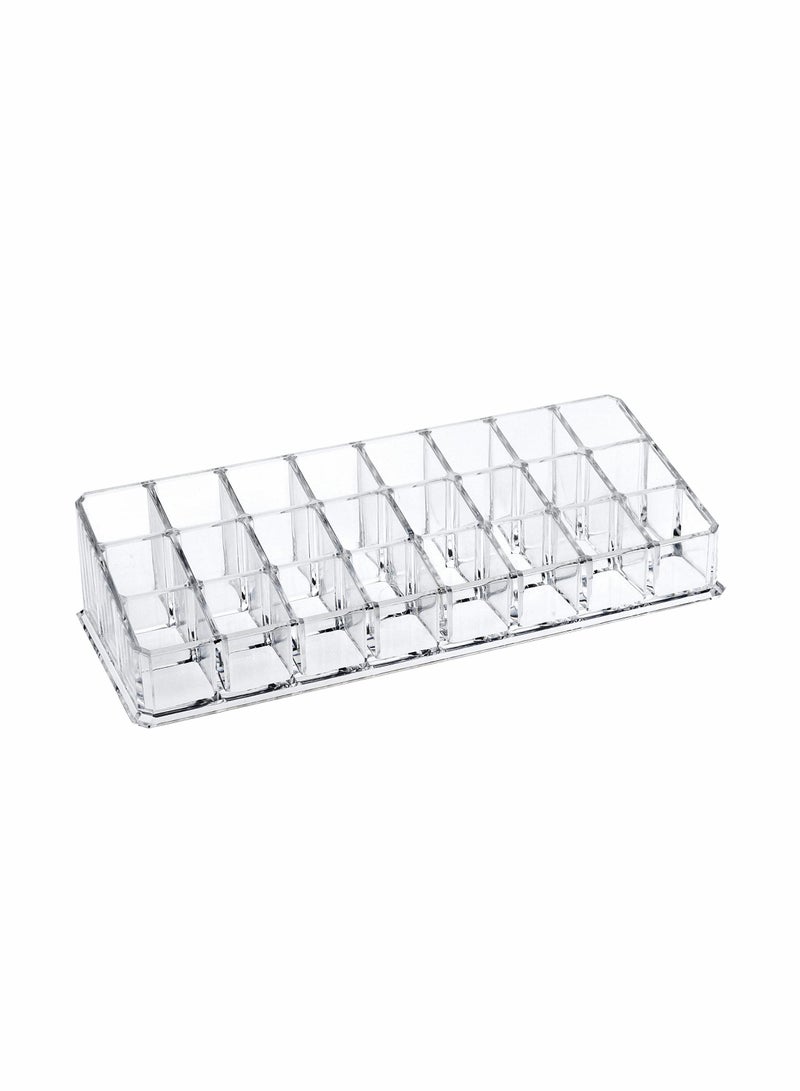 KASTWAVE 24 Slots Spaces Lipstick Holder Transparent Clear Acrylic Thickening Makeup Organizer Display Stand - Image 5