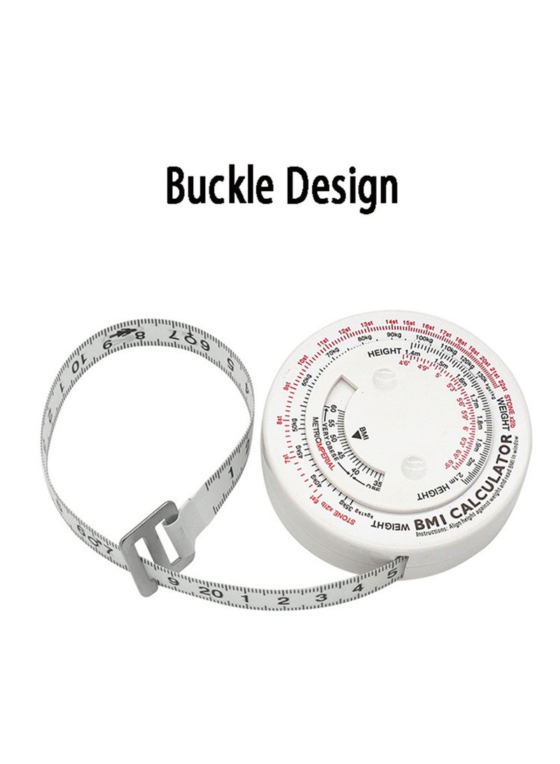 Body Measure Tape BMI Body Mass Index Retractable Tape 150cm - Image 3
