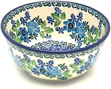 Polish Pottery Gallery Polish Pottery Bowl  Ice CreamDessert  Wild Indigo  - Image 1