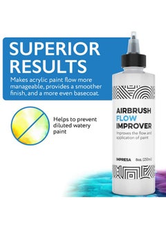IMPRESA Airbrush Flow Improver Paint Set 8oz (250 ml) Reduce Clogs & Dry Needle Tips by Impresa  - Image 4