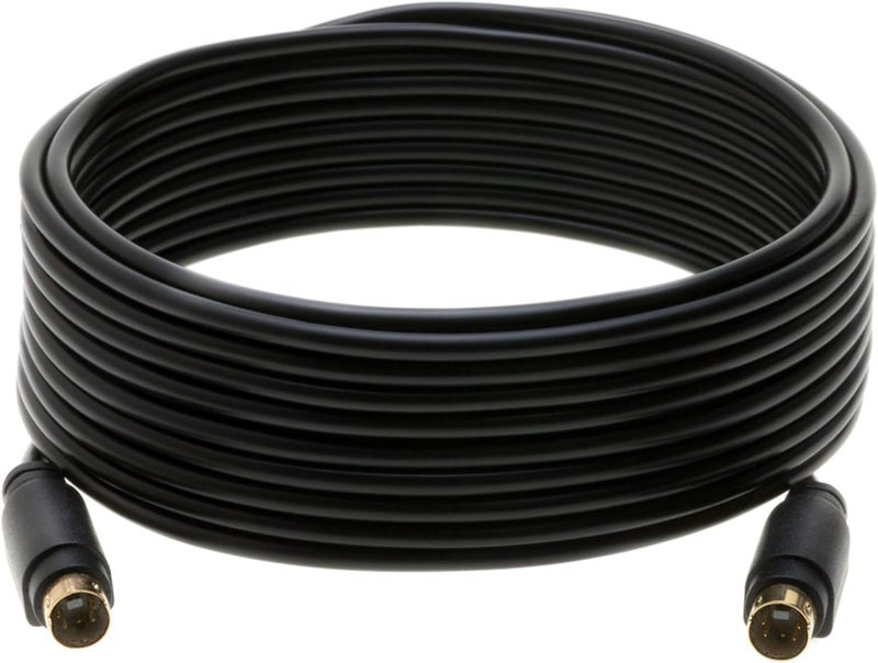 WireZee S-Video Cable 4 Pin Male 75 Ohm Patch Cord for DVD HDTV (25FT) - Image 3