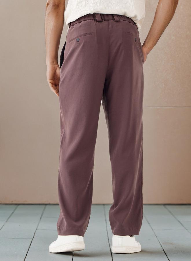 Iconic Relaxed Fit Pleated Pants with Pockets - Image 3