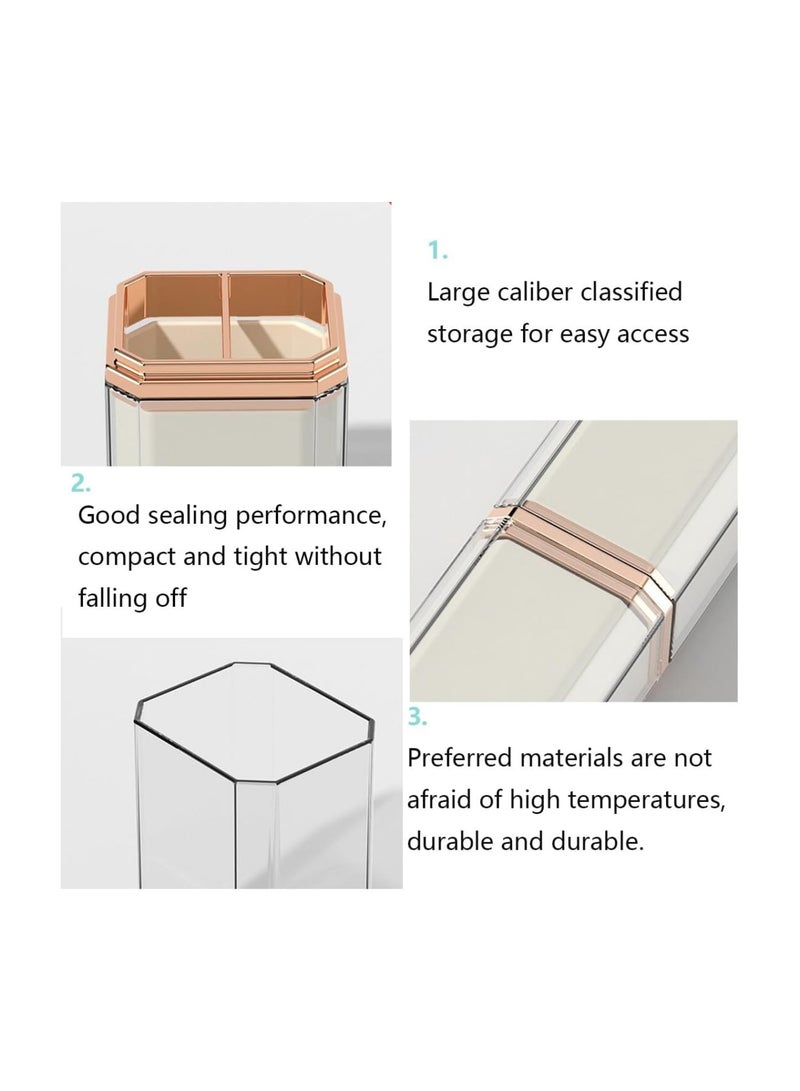 Zikra Portable Travel Toothbrush Case, Toothbrush Holder with Cover, Travel Mouthwash Cup, Compact Oral Clean Tools Organizer for Traveling Camping School Home (White) - Image 3