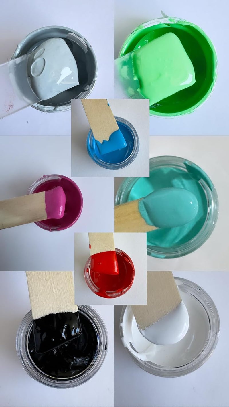 IRIKA IRIKA PACK OF 8 OPAQUE PIGMENT PASTE FOE RESIN ART AND CRAFT 8 SHADECOMBO PIGMENTRESIN ARTNON TOXICEPOXY PIGMENT 20 GM EACH  - Image 4