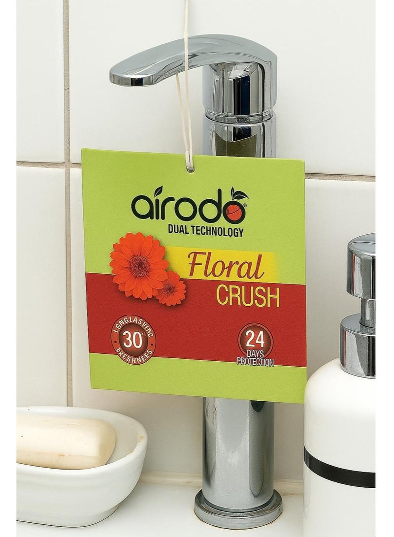 airodo Premium Air Freshener Power Pocket Gel For Bathrooms,Toilets, Cars,Home,Office and Small Spaces|Instant & Long Lasting Fragrance of Citrus&Floral|Germ Protection|Odor Eliminator|24h Protection|Compact Hanging Scent Pouch|Lasts Up to 30 Days - Image 4