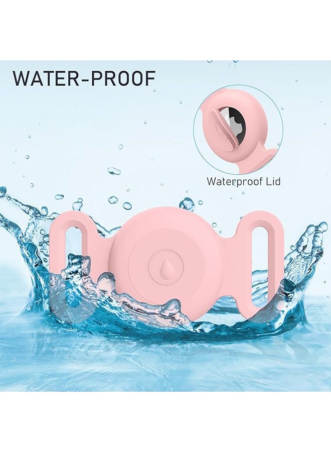 2 Pack Waterproof Airtag Dog Collar Holder Compatible with Apple AirTag, Silicone Waterproof Air Tag Case for Dog Collar, Anti-Lost AirTag Holder for Pet Cat Dog GPS Tracker - Image 3