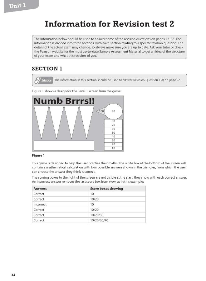 Pearson REVISE BTEC National Computing Revision Workbook - 2023 and 2024 exams and assessments