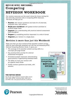 Pearson REVISE BTEC National Computing Revision Workbook - 2023 and 2024 exams and assessments  - Image 1