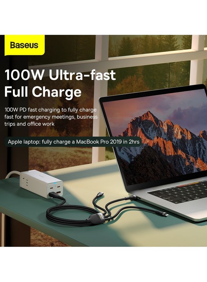 Baseus Fast Charging USB + C to Type C 100W, Lightning 20W for iPhone 14 Pro Max, and Micro 18W, Data Cable 1.2M Compatible for Apple 13 12 11, MacBook, iPad, Samsung, Huawei, and More Black - Image 4