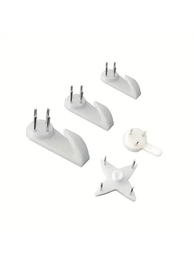 15pcs Large Invisible Seamless Wall Hooks Metal No Drill Adhesive Mounting Hangers - Image 5