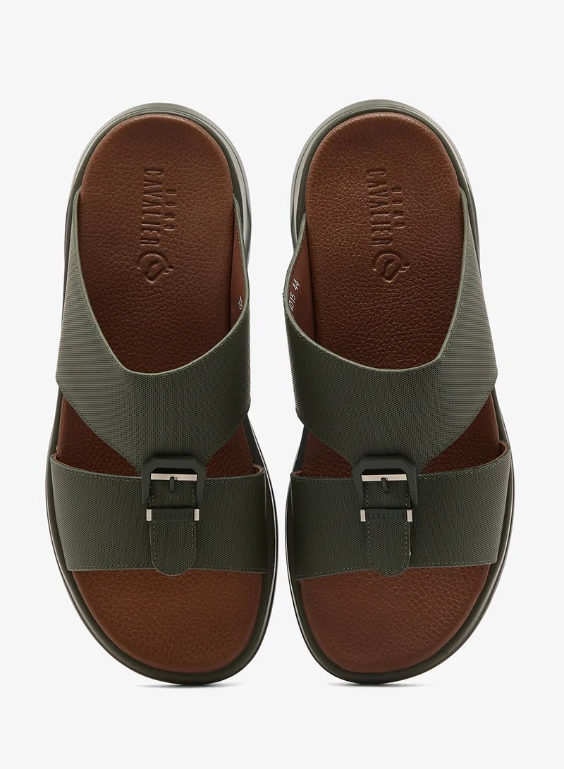 UOMO Cavalier olive Cross Strap  Comfort  Arabian Sandals for Men | Best Price UAE