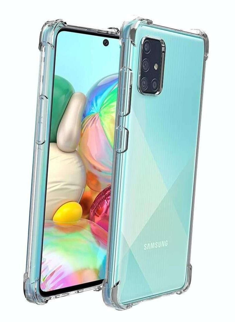 Shockproof Silicone Soft Thin Protective Back Cover For Samsung Galaxy A71 Clear - Image 2
