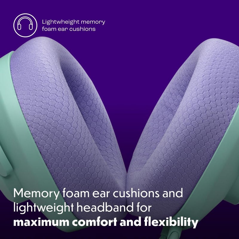 JBL Quantum 100M2 Wired Gaming Headphones, Supports Windows Sonic Spatial Audio, 40mm Realistic Dynamic Drivers, Omnidirectional Detachable Mic, Breathable Memory Foam Cushions, PC/Xbox/PS/3.5mm-Cyan - Image 4