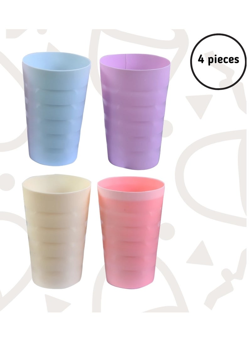 bullga - 4 reusable plastic cups in various colors from Bullga - Image 1