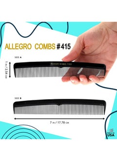 Allegro Combs Allegro Combs 415 Hair Comb Mens Comb Beard Comb Hair Combs For Women Mustache Comb 12 Units.  - Image 2