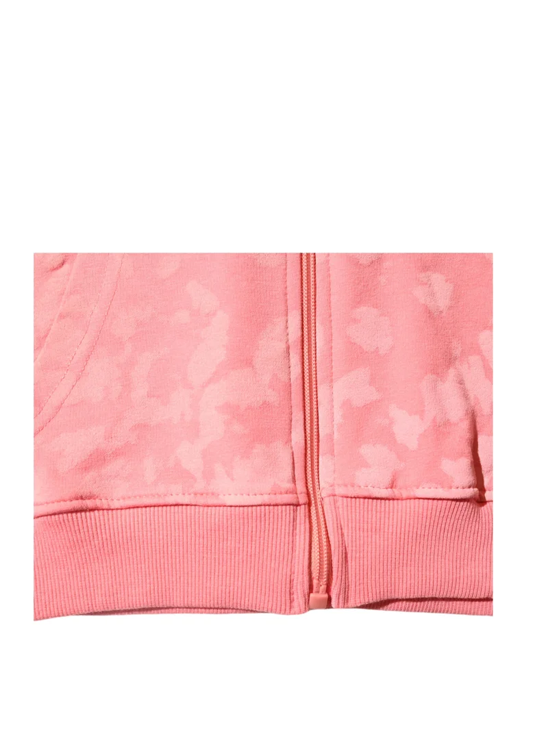 Hello Kitty Hello Kitty - Girls' Hooded Zip-Up Jacket, Pink Tie-Dye Print