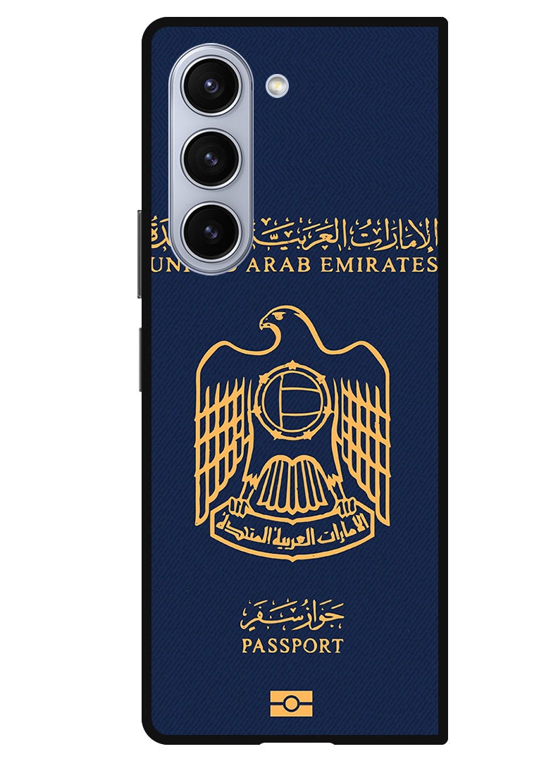 Theodor غطاء واقي مضاد للخدش ومقاوم للصدمات لجهاز سامسونج جالكسي زد فولد 5 جواز سفر الإمارات 2 - Image 1