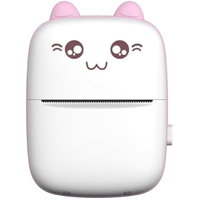 MOOBODY PORTABLE MINI POCKET PRINTER BT THERMAL PRINTER WITH THERMAL PRINTING PAPER USB CABLE FOR NOTE PHOTO WEB DOCUMENT PRINTING - Image 1