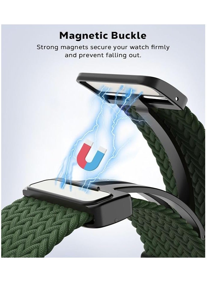 22mm Magnetic Band for Samsung Galaxy Watch 3 45mm/Watch 46mm/Gear S3/Huawei watch GT4 GT3 46MM/Huawei Watch 3/4/GT2E/GT2 Pro/GT GT2 46MM/Amazfit GTR 4/3/3Pro/2/2e, Stretchy Braided Nylon Sport Strap - Image 4