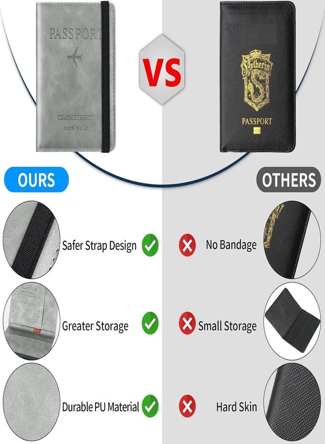 AMENDAS Passport Cover International Travel Essentials Family Passport Holder for Men and Women Passport Case with RFID Blocking Travel Document Holder - Image 3