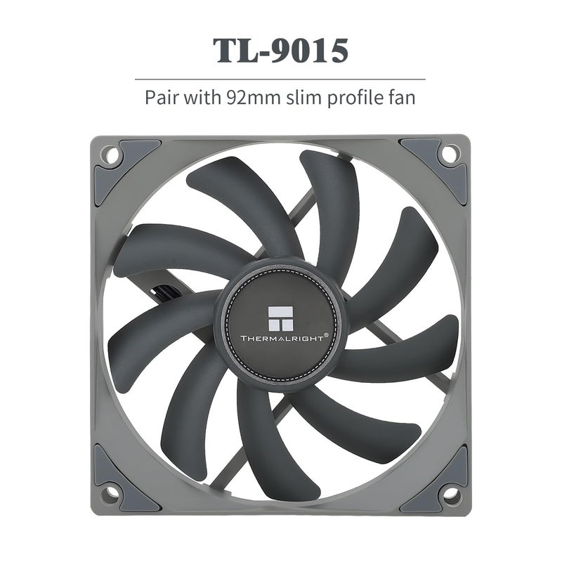Thermalright AXP-90 X53 Low Profile CPU Air Cooler with Quite 90mm TL-9015 PWM Fan, 4 Heat Pipes, 53mm Height, for AMD AM4/Intel LGA 1150/1151/1155/1851/1200 (AXP-90 X53) - Image 5