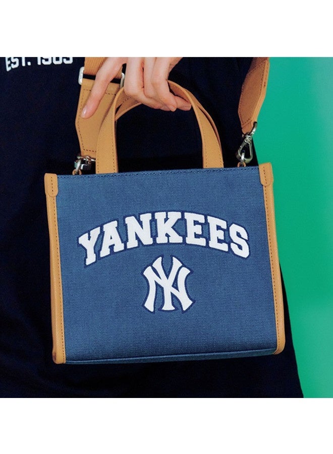MLB Yankees Women's Handbag Crossbody Bag with Detachable Shoulder Strap Top Handbag Luxury Handbag Work Bag Fashion Designer Handbag Wallet - Image 2