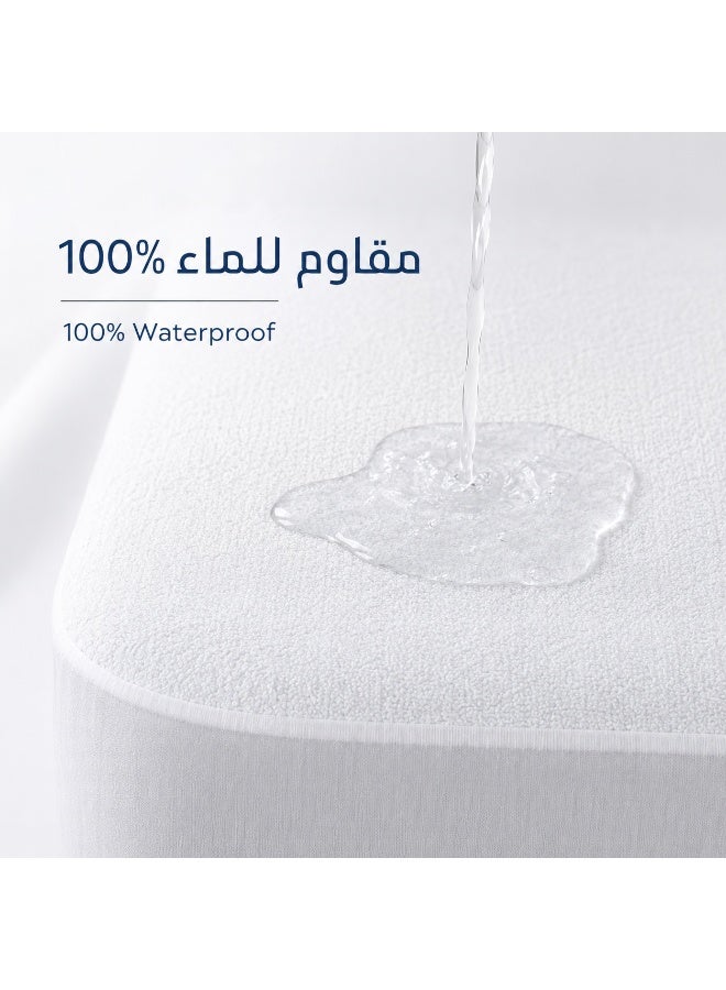 Waterproof Mattress Protector from GOLDEN REST with Soft Surface and Secure Fitted Elastic – Available in Multiple Sizes - Image 3