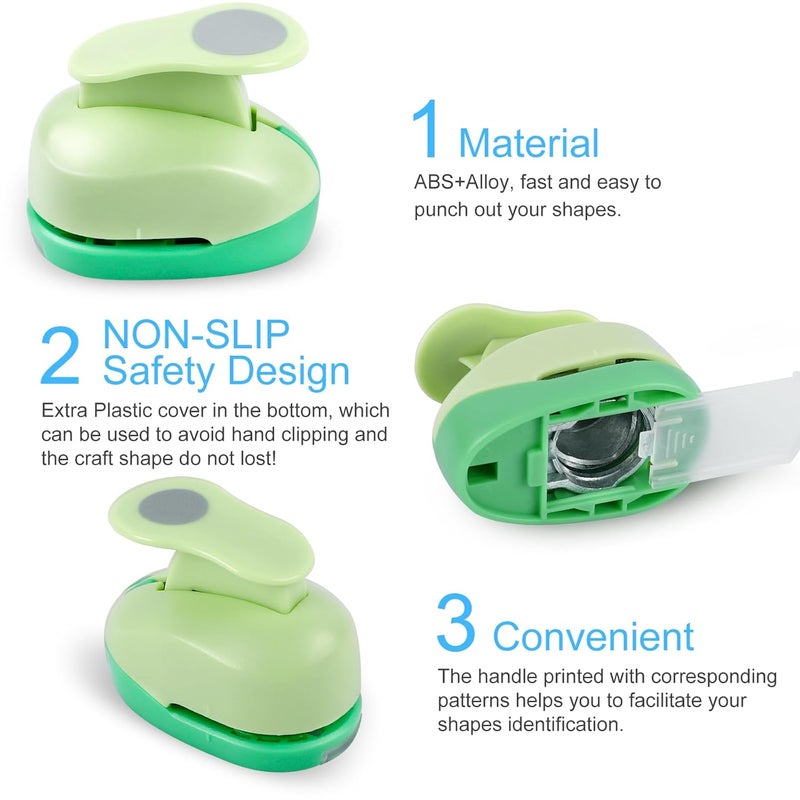 UCEC 2 Inch Paper Punch, DIY Handmade Craft Punch Shape Circle Punch Great for Crafting Scrapbooking Cards Arts Fun Projects - Image 3
