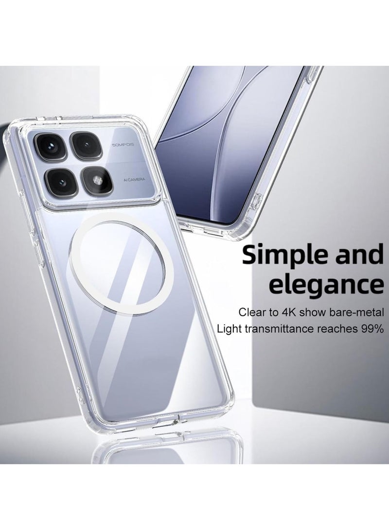 General Case Compatible with Xiaomi 14T Pro 2024, Compatible with Mag-Safe, Shockproof Military-Grade Protection, Yellowing Resistant, Magnetic Classic Hybrid Case  - Image 2