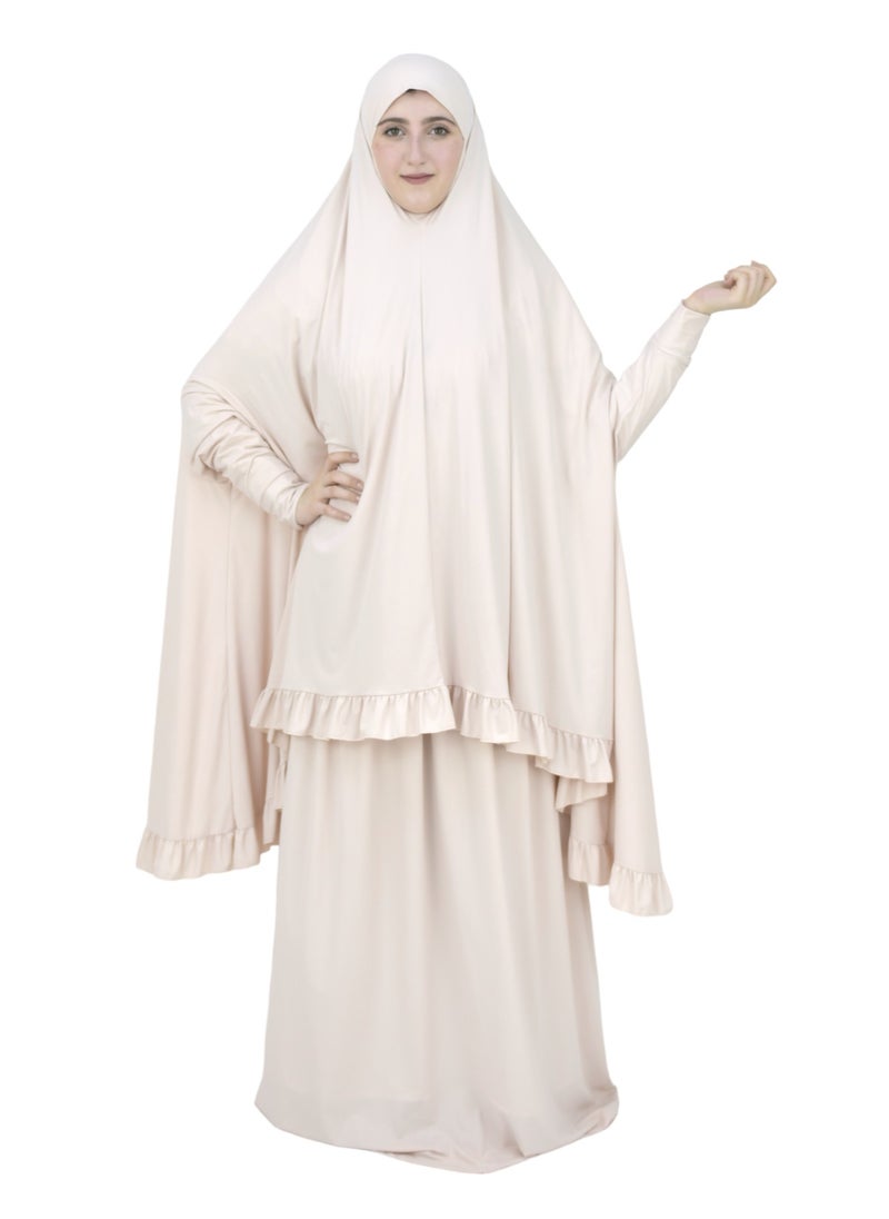 Two Piece Islamic prayer dress women with sleeve - Prayer Clothes for Women - Prayer Abaya For women - Jilbab 2 piece, Umrah essentials for women - Prayer set - pzsku/ZACD79BCF1FA81E99A6DFZ/45/_/1716045365/3e6ab1d2-a1eb-4069-a9f2-8842dbe7fb51