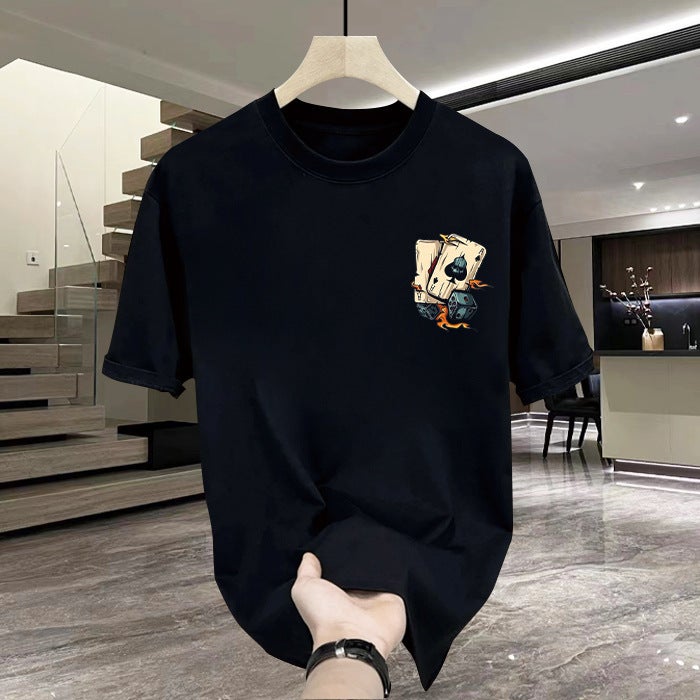 Fashionable Brand Printed Men's Short-Sleeved T-Shirt 2025 New Summer Cool and Versatile Popular Trendyy Casual Round Neck T-Shirt - Image 5