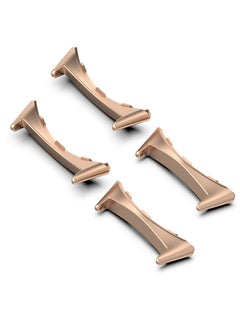Compatible For Google Pixel Watch 2 Connector, 20 mm Stainless Steel Replaceable Connection Adapter For Google Pixel Watch 2 Accessories, Pixel Watch Band Connector Adapter, Rose Gold