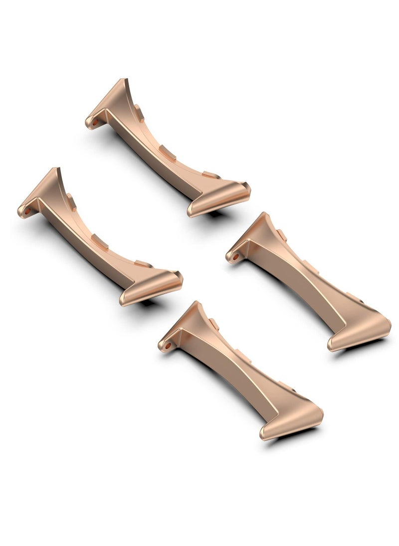 Excefore - Compatible For Google Pixel Watch 2 Connector, 20 mm Stainless Steel Replaceable Connection Adapter For Google Pixel Watch 2 Accessories, Pixel Watch Band Connector Adapter, Rose Gold - Image 1