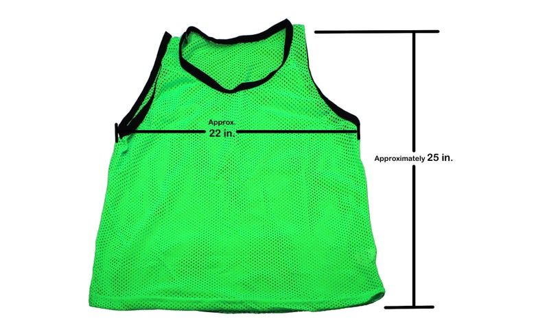 BlueDot Trading Adult Green Scrimmage Training Vest Sports Pinnie in Nylon Mesh for All Kinds of Sports Soccer, Football, Basketball, Lacrosse, 1 Single - Image 4