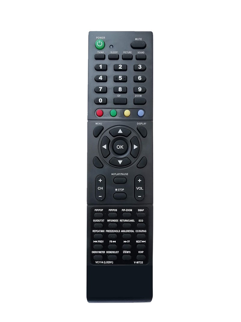 LipiWorld® VC114 LX291 V-MT22 Slime LCD LED TV Remote Control Compatible for Videocon Tv Remote - Image 1