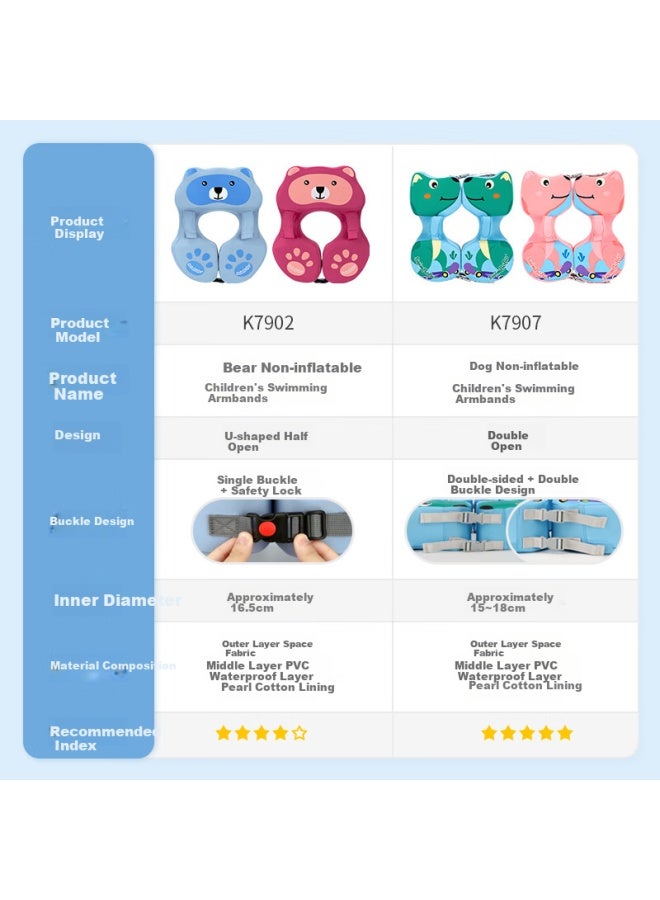 Swimbobo Children's Swim Ring Non-inflatable Baby Armpit Ring Swimming Equipment K7902b - Image 5
