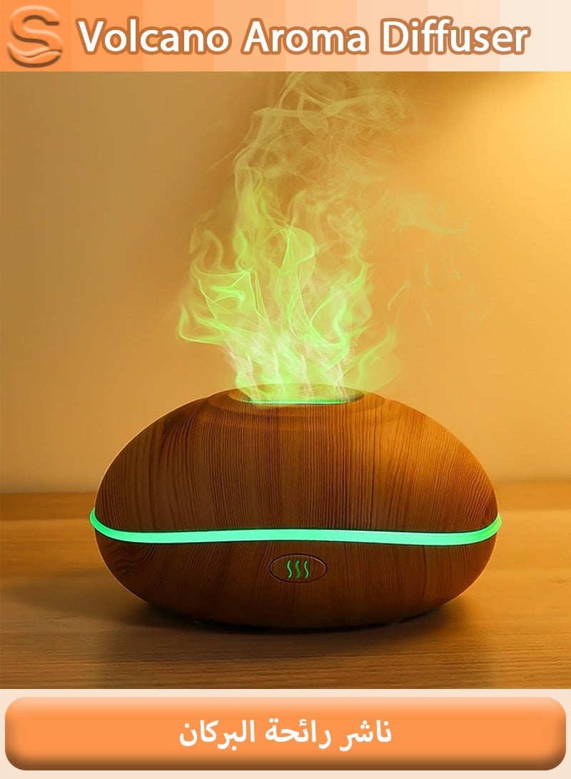 سيرينوفيا ناشر زيوت عطرية سعة 200 مل - مرطب زيوت عطرية بالموجات فوق الصوتية هادئ مع إضاءة بسبعة ألوان وإيقاف تشغيل تلقائي للمنزل أو المكتب - Image 1