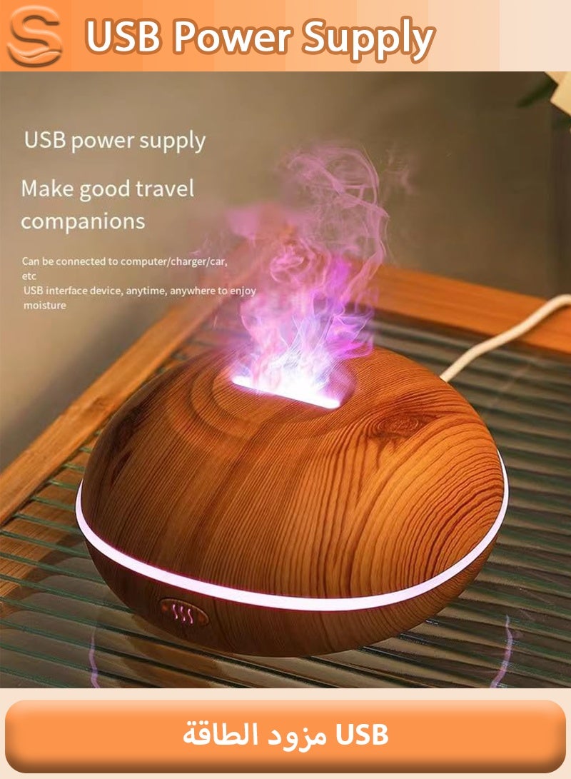 سيرينوفيا ناشر زيوت عطرية سعة 200 مل - مرطب زيوت عطرية بالموجات فوق الصوتية هادئ مع إضاءة بسبعة ألوان وإيقاف تشغيل تلقائي للمنزل أو المكتب - Image 4