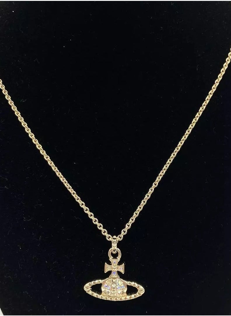 Vivienne Westwood Diamond Saturn Necklace  - Image 1