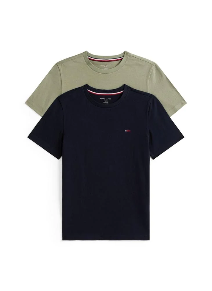 تومي هيلفيغر Kids Essential Crew Neck T-Shirt