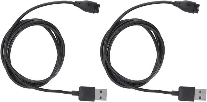 كابل شحن ساعة بعدد 2 قطعة لطراز Vivomove Sport Venu 2 Plus، كابل شحن USB متوافق مع أجهزة Fenix 7، 7S، 7X، Epix، Forerunner 55، مصنوع من نواة نحاس مطلية بالذهب مع مواد TPE وABS - Image 5