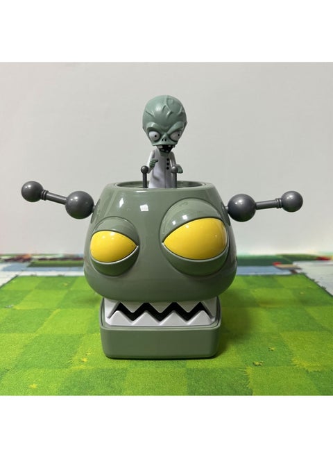 Plants Vs Zombies Toy Single Large Yellow Egyptian Zombie Doctor Ejection Kid Triple Pea Combo-Color:Zombie King Target + Imp
