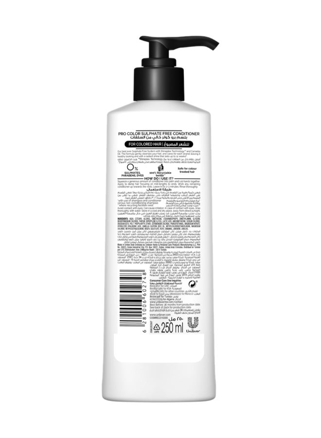 TRESemmé Pro Colour Conditioner, with Shineplex Technology™ & Camellia Oil, free from sulphates, parabens & dyes, 250ml - Image 2