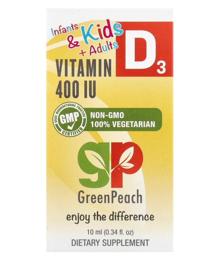 Infants & Kids + Adults Vitamin D3 400 IU 0.34 fl oz (10 ml)