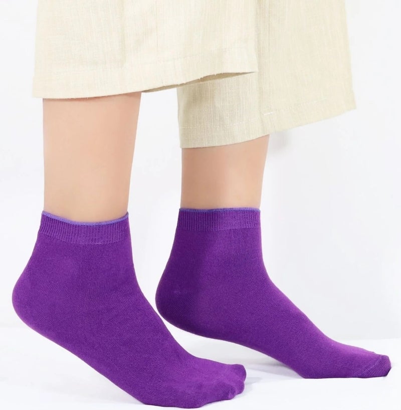 Kral Socks Women's Quality Bamboo Booties Socks (5 Pieces) Seamless Invisible Perfumed Short Model Socks  - Image 4
