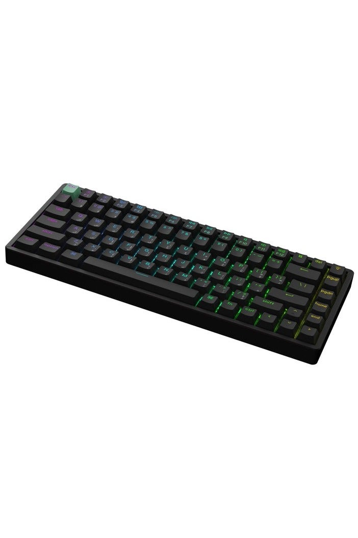 Keychron K2 HE Wireless Mechanical Keyboard, 75% Layout, Gateron Double-Rail Hall Effect Magnetic Switches, Hot-Swappable, RGB Backlight, Mac & Windows Compatible, Aluminum Frame, English/Arabic Layout, Black | K2H-J1-AR - Image 3