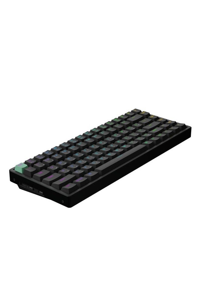Keychron K2 HE Wireless Mechanical Keyboard, 75% Layout, Gateron Double-Rail Hall Effect Magnetic Switches, Hot-Swappable, RGB Backlight, Mac & Windows Compatible, Aluminum Frame, English/Arabic Layout, Black | K2H-J1-AR - Image 4